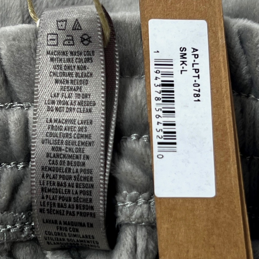 SKIMS Velour Track Pants Smoke Large - Picture 8 of 12